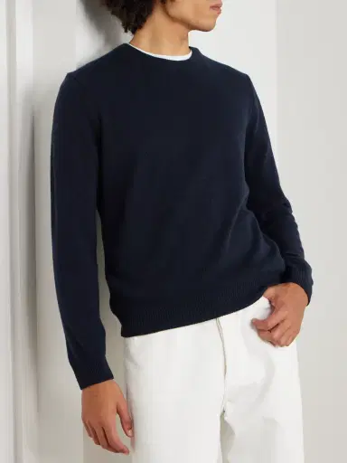 Incotex Incotex Wool and Cashmere-Blend Sweater - Men | Thumbnail 3 Incotex Incotex Wool and Cashmere-Blend Sweater - Men | Thumbnail 3