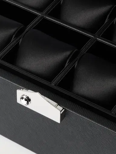 Montblanc Cross-Grain Leather Eight-Piece Watch Box - Men | Thumbnail 4 Montblanc Cross-Grain Leather Eight-Piece Watch Box - Men | Thumbnail 4