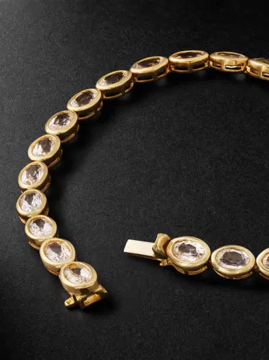 SHAY 18-Karat Yellow Gold Topaz Tennis Bracelet - Men | Thumbnail 3