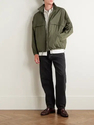 Saint Laurent Logo-Print Shell Blouson Jacket - Men | Thumbnail 2