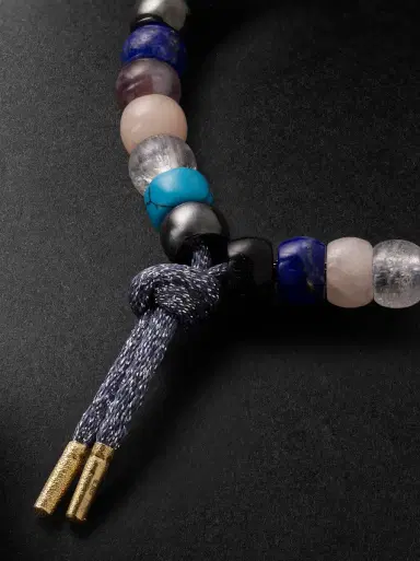 Carolina Bucci Firenze Forte 18-Karat Gold Multi-Stone Beaded Bracelet - Men | Thumbnail 3 Carolina Bucci Firenze Forte 18-Karat Gold Multi-Stone Beaded Bracelet - Men | Thumbnail 3