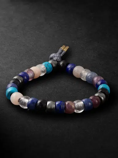 Carolina Bucci Firenze Forte 18-Karat Gold Multi-Stone Beaded Bracelet - Men | Thumbnail 1 Carolina Bucci Firenze Forte 18-Karat Gold Multi-Stone Beaded Bracelet - Men | Thumbnail 1