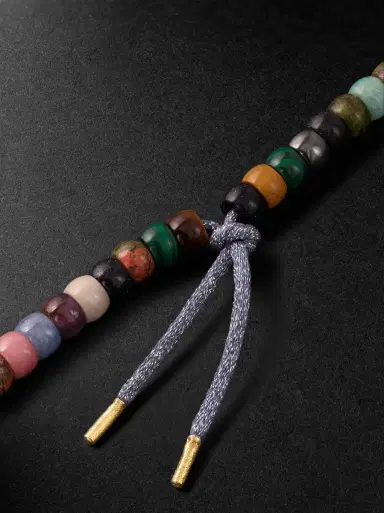 Carolina Bucci Moonbow 18-Karat Gold Multi-Stone Beaded Necklace - Men | Thumbnail 3 Carolina Bucci Moonbow 18-Karat Gold Multi-Stone Beaded Necklace - Men | Thumbnail 3