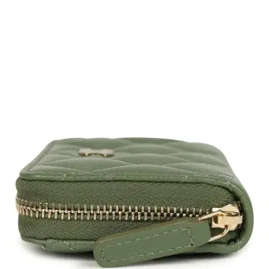 Chanel Chanel Classic Zipped Coin Purse Wallet Khaki Shiny Caviar Light Gold Hardware | Thumbnail 5 Chanel Chanel Classic Zipped Coin Purse Wallet Khaki Shiny Caviar Light Gold Hardware | Thumbnail 5