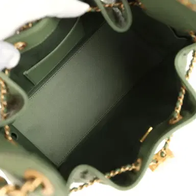 Chanel Chanel Small 25 Hobo Bag Khaki Caviar Antique Gold Hardware | Thumbnail 8