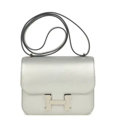 HERMÈS Hermes Constance 18 Argent Chevre Chamkilight Palladium Hardware | Thumbnail 1
