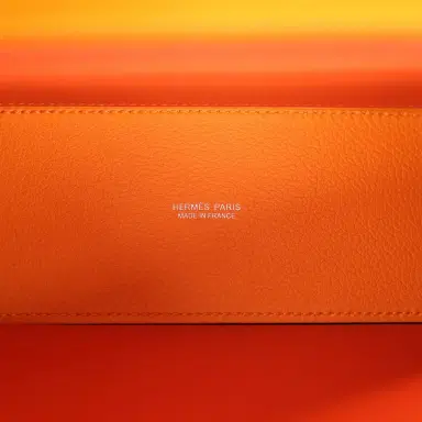 HERMÈS Hermes Kelly Danse Abricot Verso Evercolor Palladium Hardware | Thumbnail 9 HERMÈS Hermes Kelly Danse Abricot Verso Evercolor Palladium Hardware | Thumbnail 9