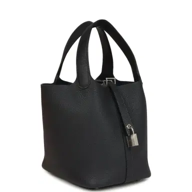 HERMÈS Hermes Picotin Lock 18 Caban Clemence Palladium Hardware | Thumbnail 2