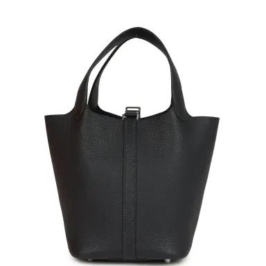 HERMÈS Hermes Picotin Lock 18 Caban Clemence Palladium Hardware | Thumbnail 4