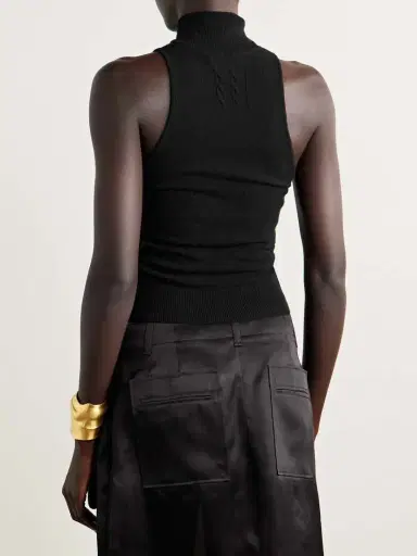 Nili Lotan Hansen Merino Wool And Cashmere-blend Turtleneck Tank | Thumbnail 3 Nili Lotan Hansen Merino Wool And Cashmere-blend Turtleneck Tank | Thumbnail 3