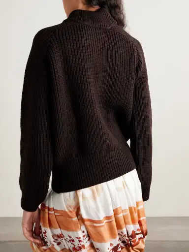 S.S. Daley Embroidered Ribbed Merino Wool Turtleneck Sweater | Thumbnail 4 S.S. Daley Embroidered Ribbed Merino Wool Turtleneck Sweater | Thumbnail 4