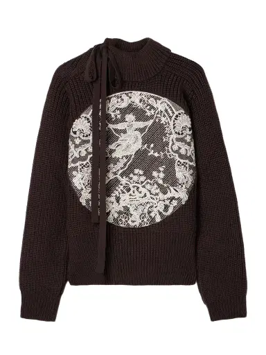 S.S. Daley Embroidered Ribbed Merino Wool Turtleneck Sweater | Thumbnail 1 S.S. Daley Embroidered Ribbed Merino Wool Turtleneck Sweater | Thumbnail 1