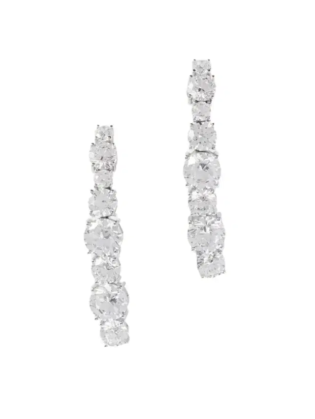 Completedworks Rhodium-plated Cubic Zirconia Earrings