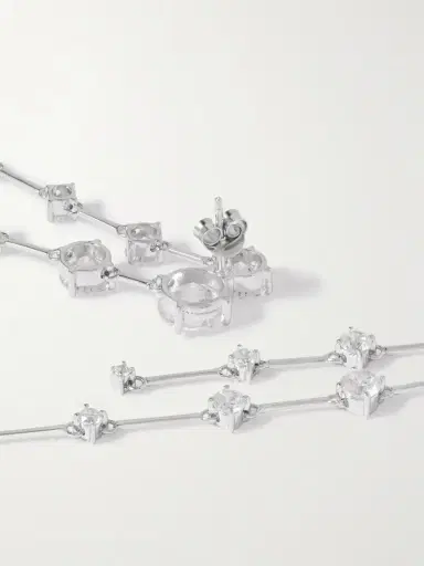 Completedworks Memory Lane Rhodium-plated Cubic Zirconia Earrings | Thumbnail 3 Completedworks Memory Lane Rhodium-plated Cubic Zirconia Earrings | Thumbnail 3