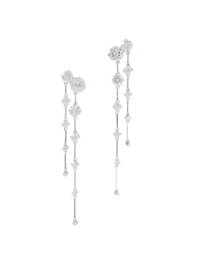 Memory Lane Rhodium-plated Cubic Zirconia Earrings