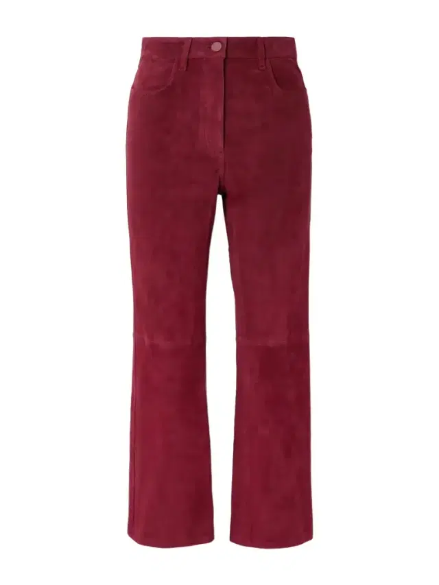 Duke Cropped Suede Straight-leg Pants