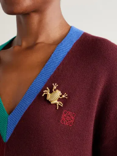 Loewe Frog Gold-tone Brooch | Thumbnail 2