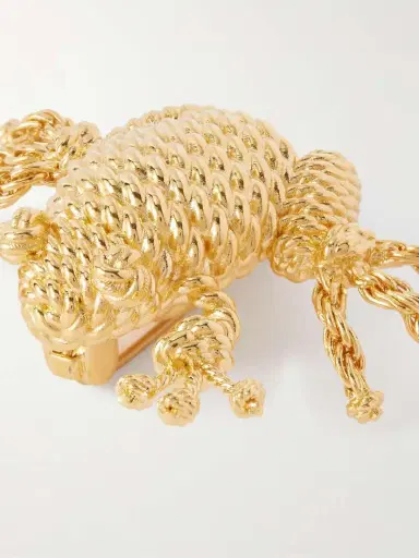 Loewe Frog Gold-tone Brooch | Thumbnail 4