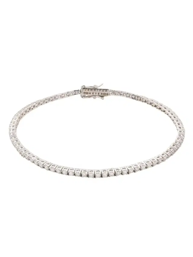 Jennifer Meyer 4-prong Small 18-karat White Gold Diamond Tennis Bracelet