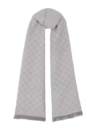 Gucci Frayed Wool-jacquard Scarf | Thumbnail 1