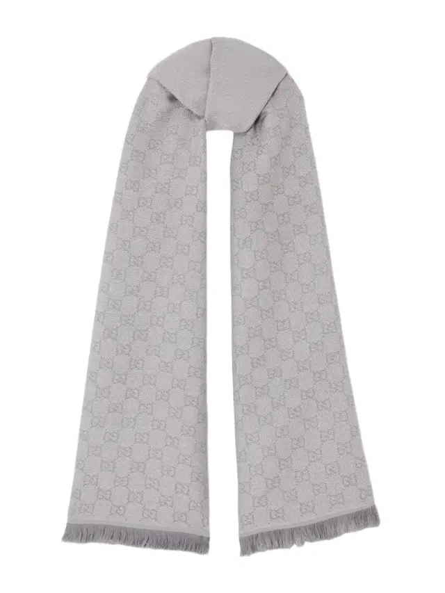 Frayed Wool-jacquard Scarf