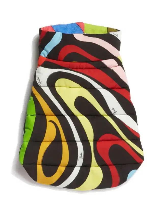 PUCCI Marmo-Print Padded Dog Coat