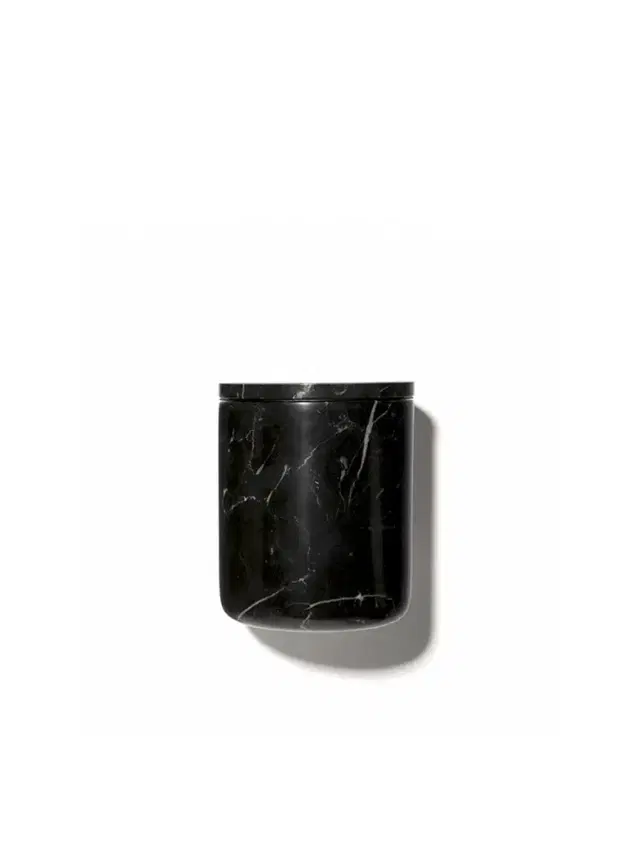 The Luxuriate Marquina Marble Candle Vessel