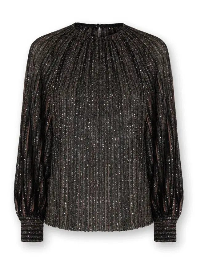 Missoni Metallic Long Sleeve Blouse