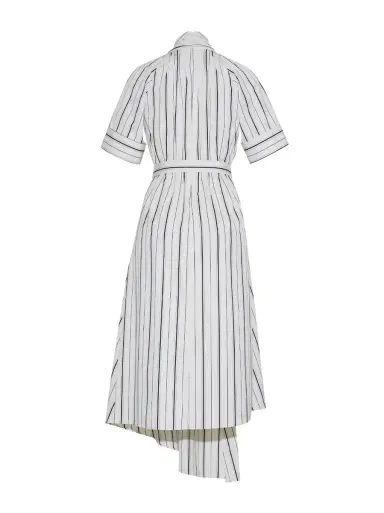 Adam Lippes Nansi Belted Poplin Midi Dress | Thumbnail 2