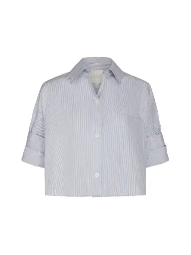 TWP Next Ex Shirt in Striped Cotton Silk | Thumbnail 1