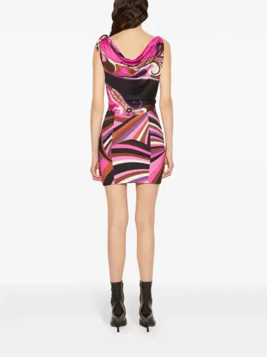 PUCCI Orchidee and Iride-Print Mini Dress | Thumbnail 4