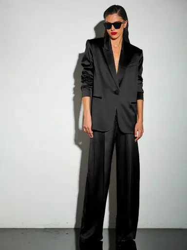 THE SEI Oversized Silk Blazer | Thumbnail 2