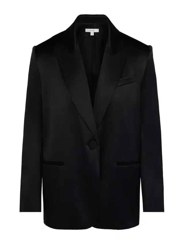 THE SEI Oversized Silk Blazer