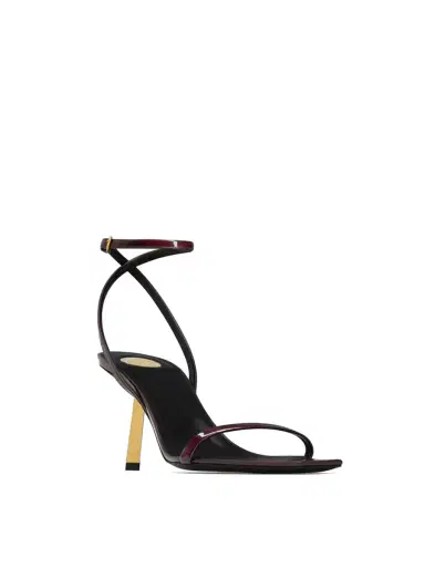 Saint Laurent Patent Leather Lee Sandals | Thumbnail 2 Saint Laurent Patent Leather Lee Sandals | Thumbnail 2