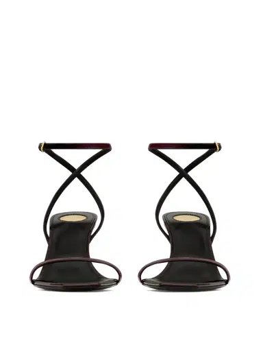 Saint Laurent Patent Leather Lee Sandals | Thumbnail 3 Saint Laurent Patent Leather Lee Sandals | Thumbnail 3