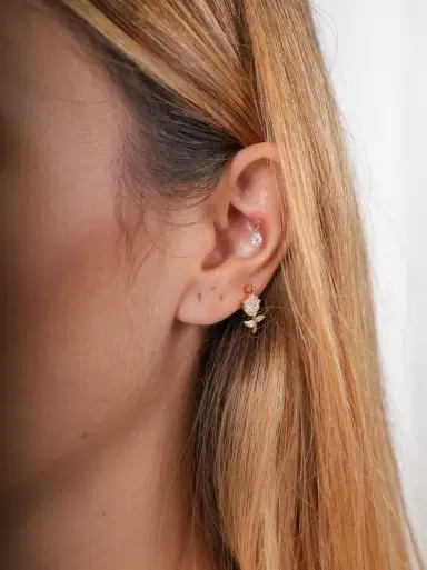 MYSTERYJOY Pavéd Rose Antique Piercing | Thumbnail 2
