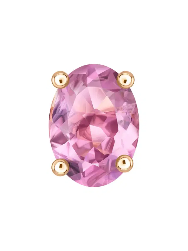 Purple Tourmaline Stud