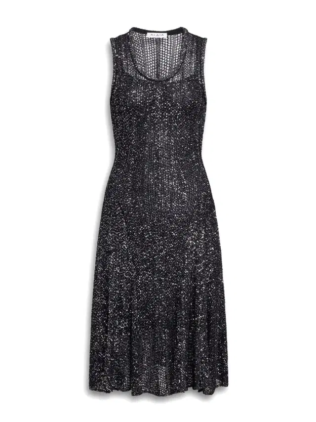 Sequin Knit Skater Dress