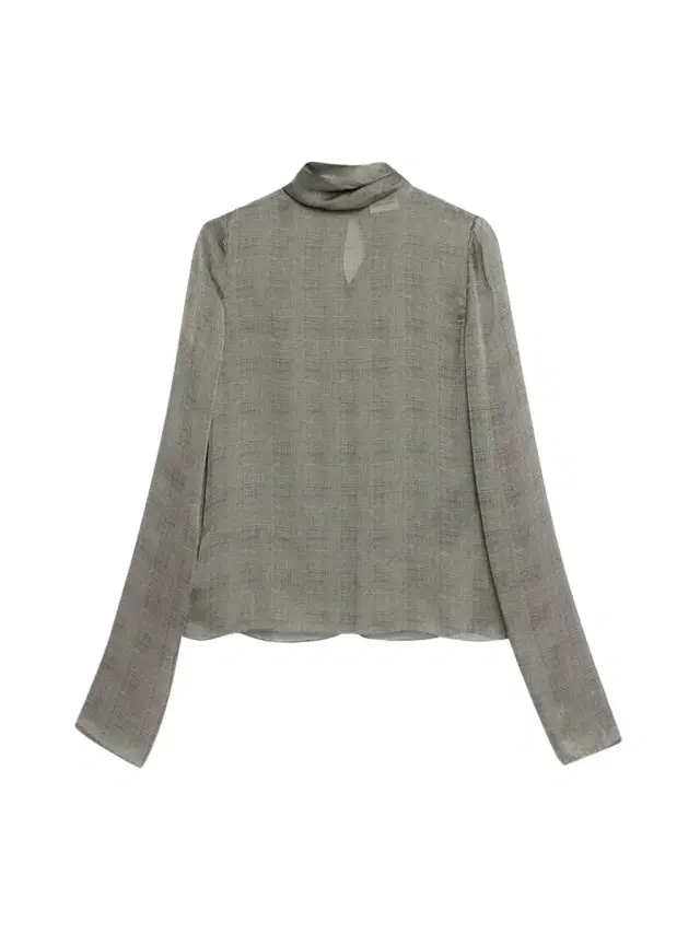Saint Laurent Sheer Plaid Blouse