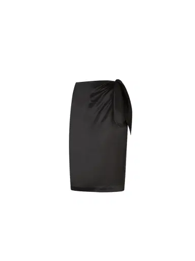 Saint Laurent Shiny Jersey Pencil Skirt | Thumbnail 1