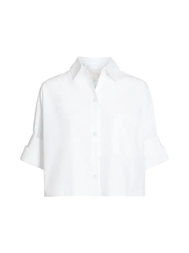 SHIRT/NEXT EX CROP SS BUTTON DOWN
