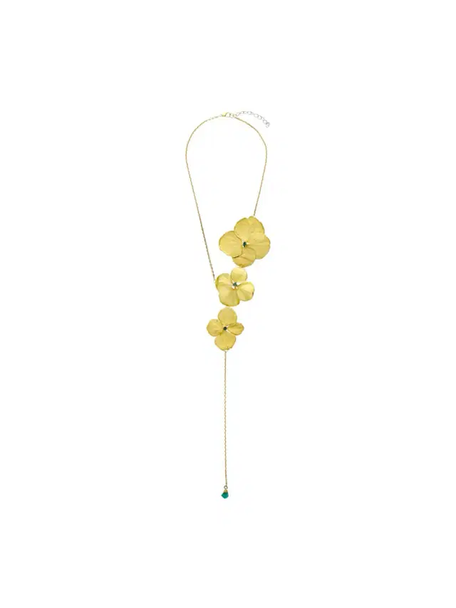 Triple Hydrangea Necklace
