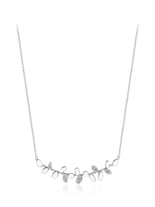 White Gold Be Glow Necklace