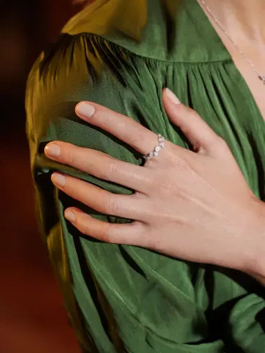 Luisa Rosas White Gold Be Glow Ring | Thumbnail 2