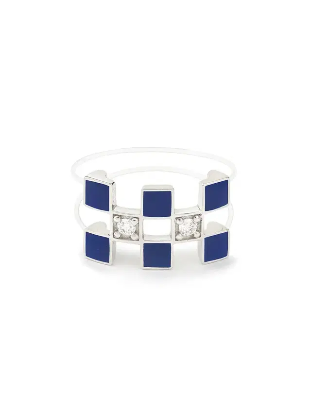 MYSTERYJOY White Gold Nylon Illusion Lacquer Ring