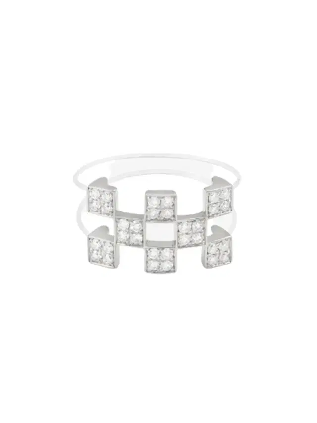 White Gold Nylon Illusion Ring