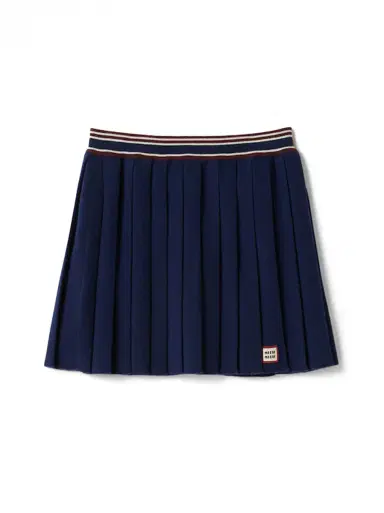 Miu Miu Wool and Cashmere Pleated Mini Skirt | Thumbnail 1 Miu Miu Wool and Cashmere Pleated Mini Skirt | Thumbnail 1