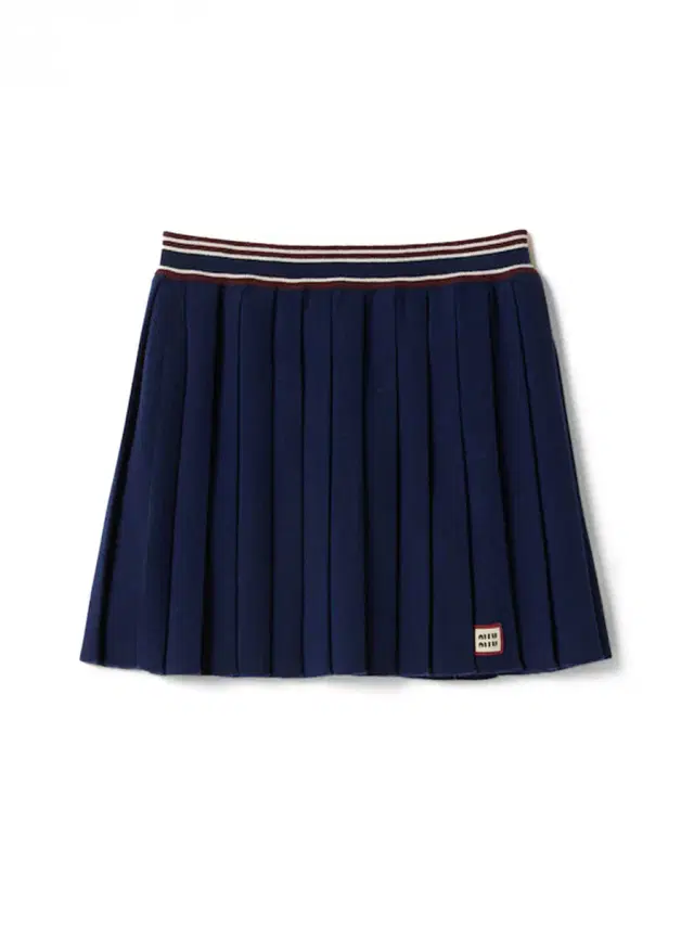Wool and Cashmere Pleated Mini Skirt