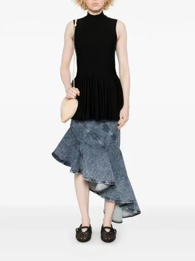 Alaïa Wool Blend Godet Top | Thumbnail 2