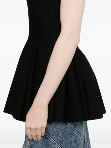 Alaïa Wool Blend Godet Top | Thumbnail 5